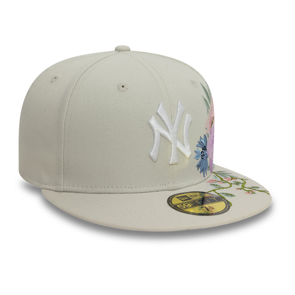 New York Yankees Floral 59Fifty MLB Vintage Snapback Baseball Cap Adjustable Streetwear Hat