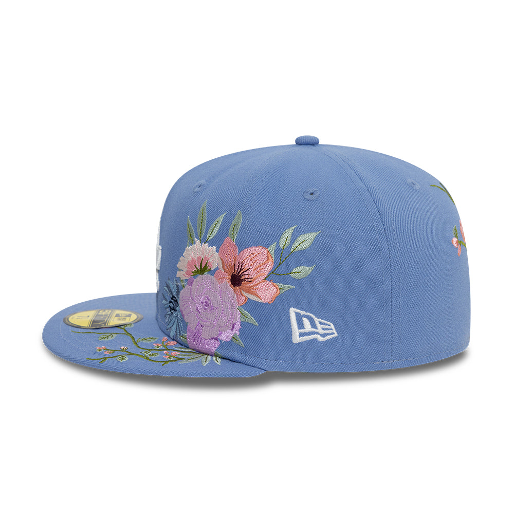 Los Angeles Dodger Floral 59Fifty MLB Vintage Snapback Baseball Cap Adjustable Streetwear Hat