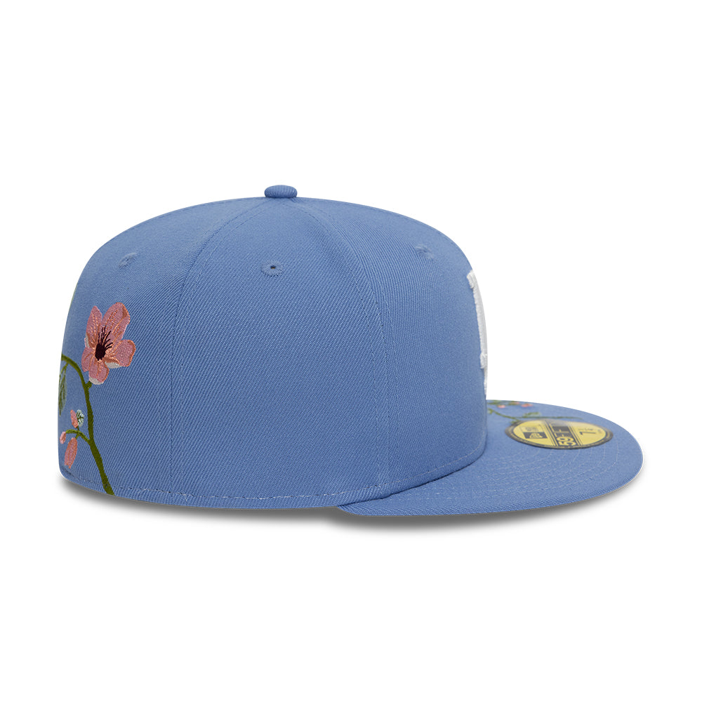Los Angeles Dodger Floral 59Fifty MLB Vintage Snapback Baseball Cap Adjustable Streetwear Hat