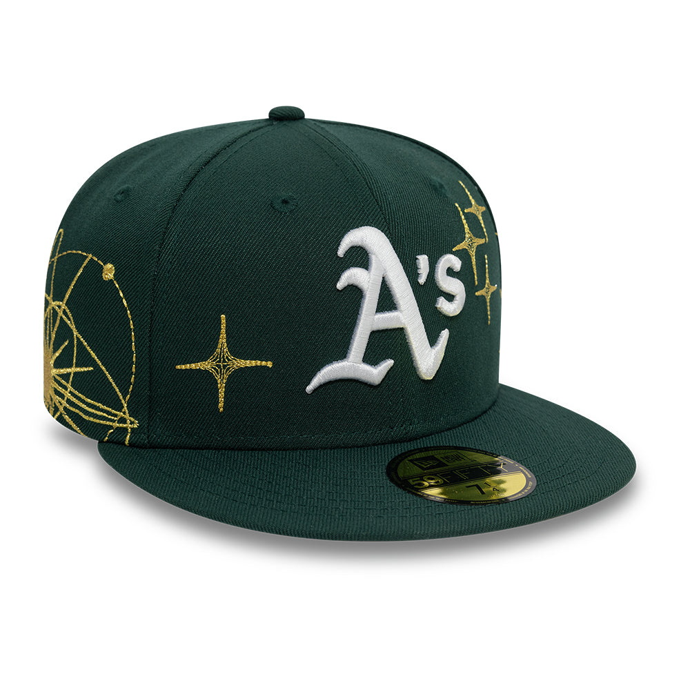 Oakland Athletics Zodiac 59Fifty Fitted MLB Vintage Snapback Baseball Cap Adjustable Streetwear Hat