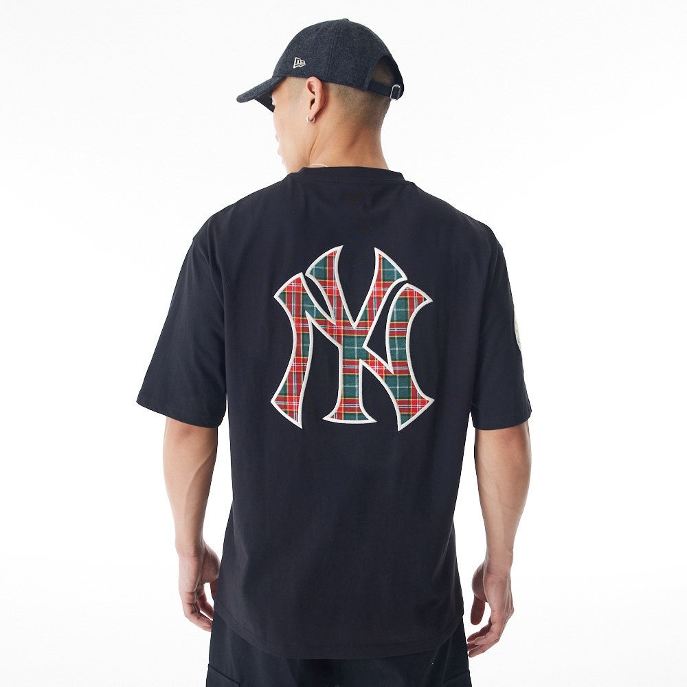 New Era Tartan Os Tee New York Yankees MLB Vintage Snapback Baseball Cap Adjustable Streetwear Hat