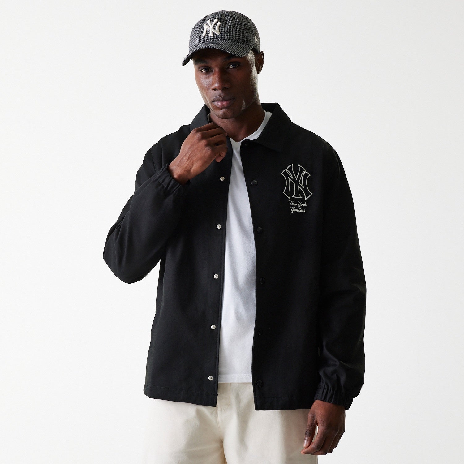 New York Yankees Twill Coaches Jacket MLB Vintage Snapback Baseball Cap Adjustable Streetwear Hat