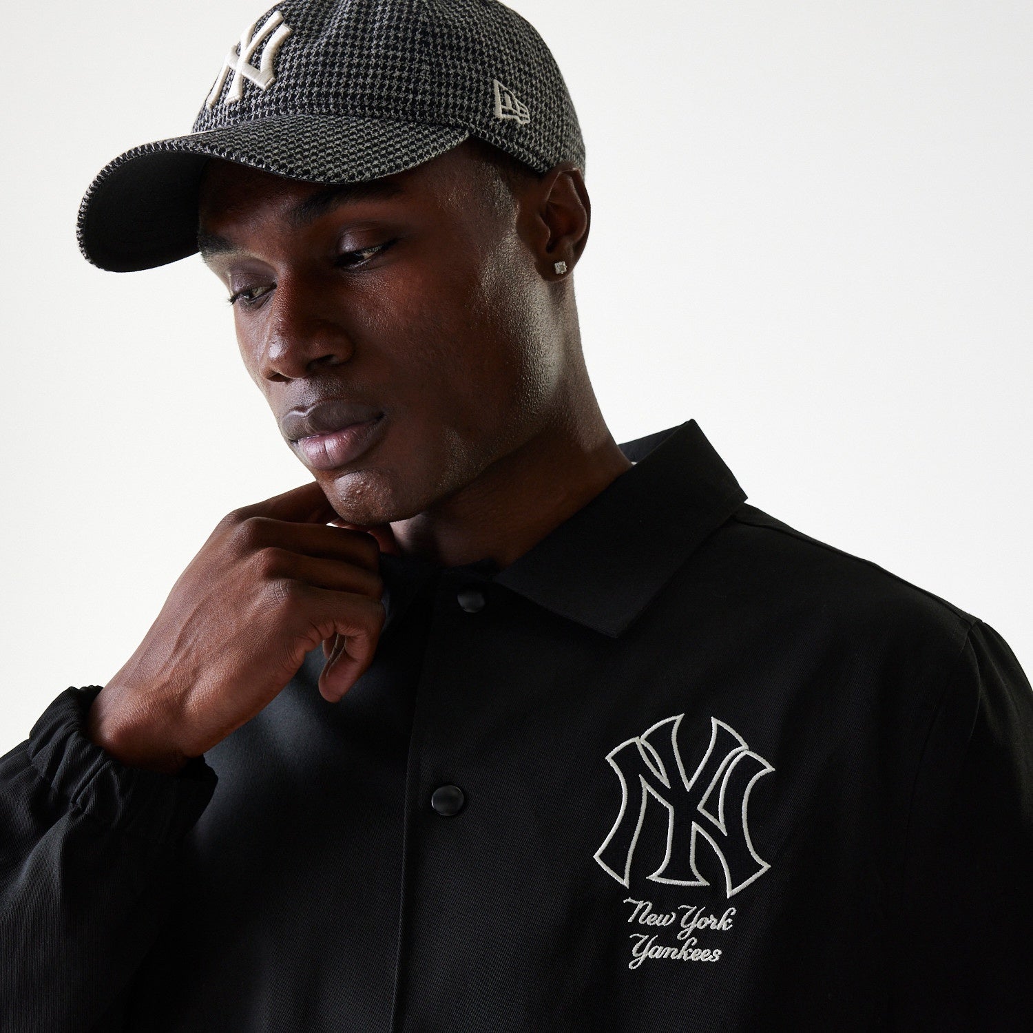 New York Yankees Twill Coaches Jacket MLB Vintage Snapback Baseball Cap Adjustable Streetwear Hat