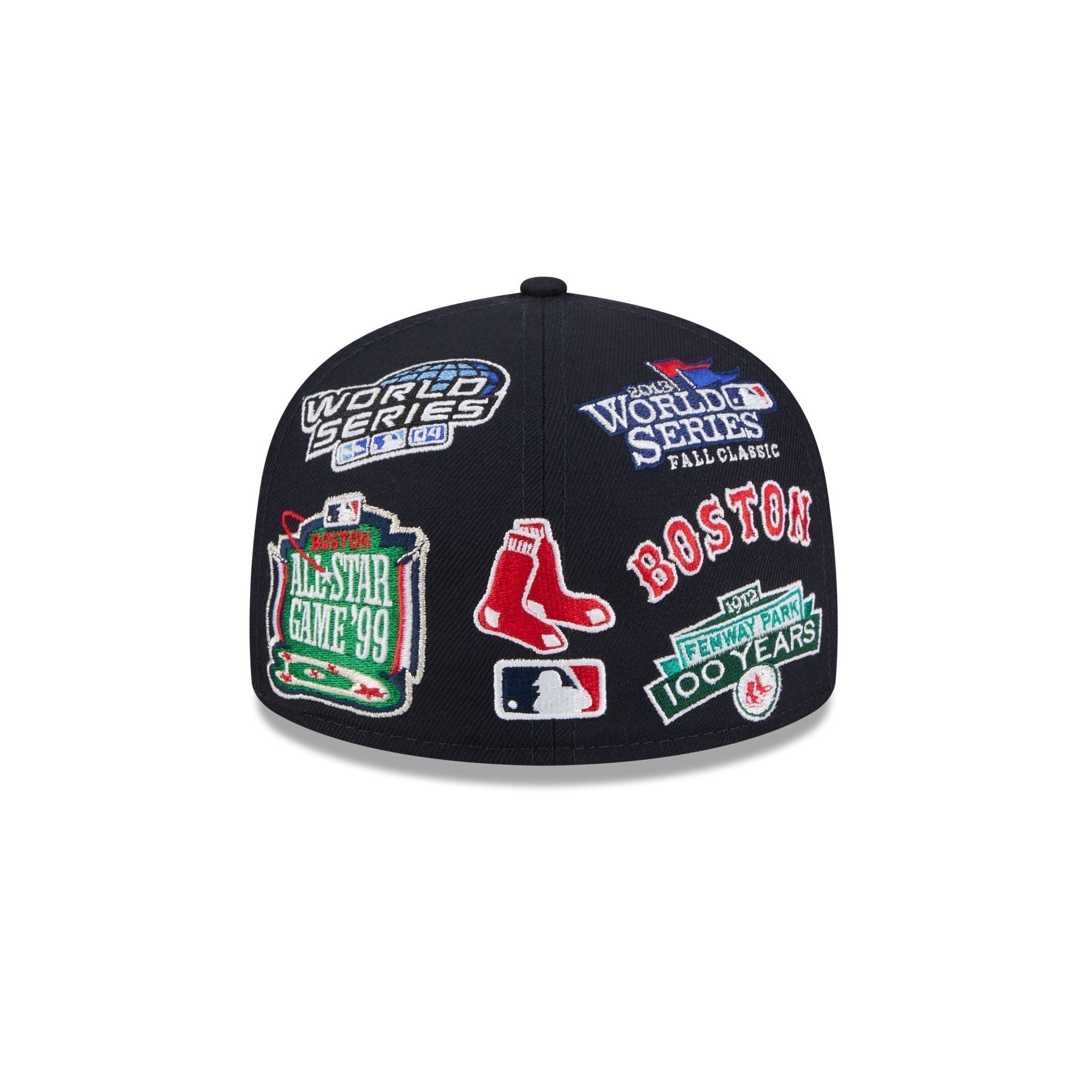 Boston Red Sox All Over Patch 59Fifty MLB Vintage Snapback Baseball Cap Adjustable Streetwear Hat