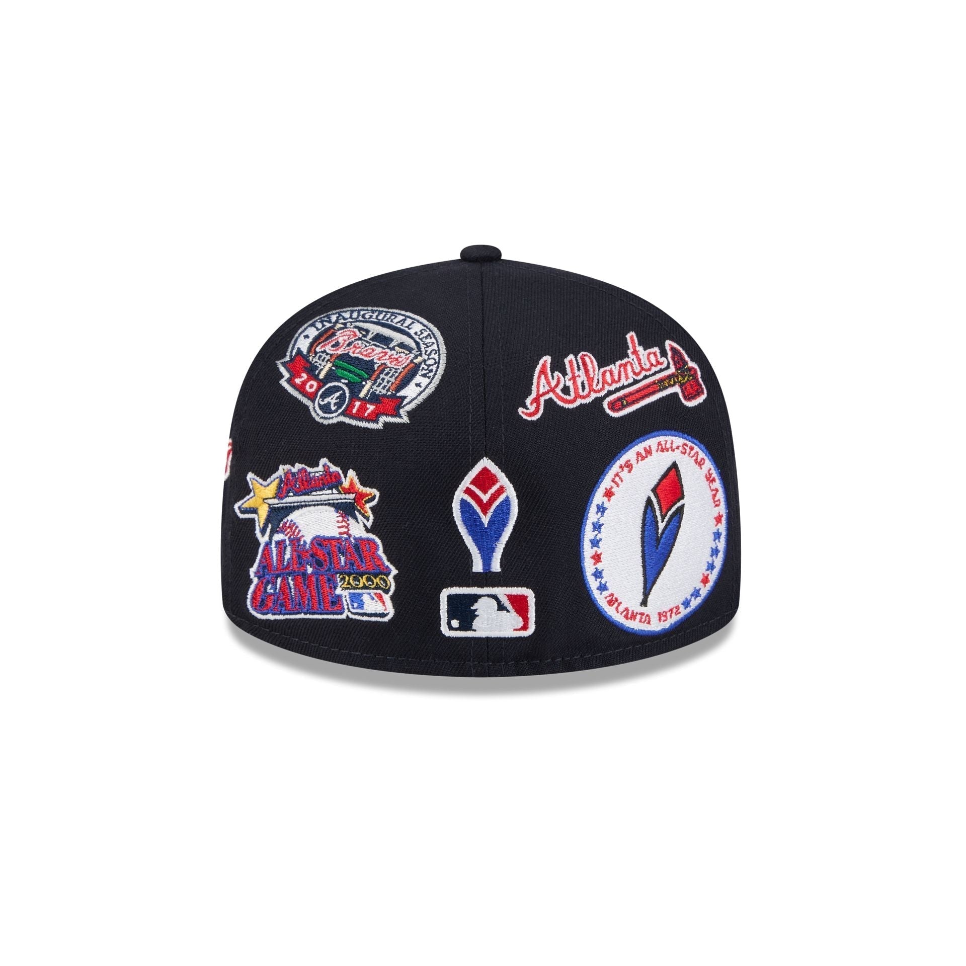 Atlanta Braves All Over Patch 59Fifty Fitted MLB Vintage Snapback Baseball Cap Adjustable Streetwear Hat