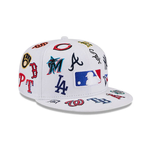 All Over Patch 59Fifty Fitted MLB Vintage Snapback Baseball Cap Adjustable Streetwear Hat