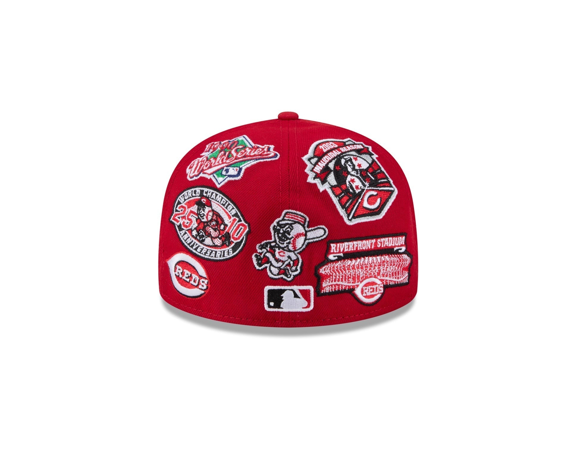 Cincinnati Reds All Over Patch 59Fifty Fitted MLB Vintage Snapback Baseball Cap Adjustable Streetwear Hat