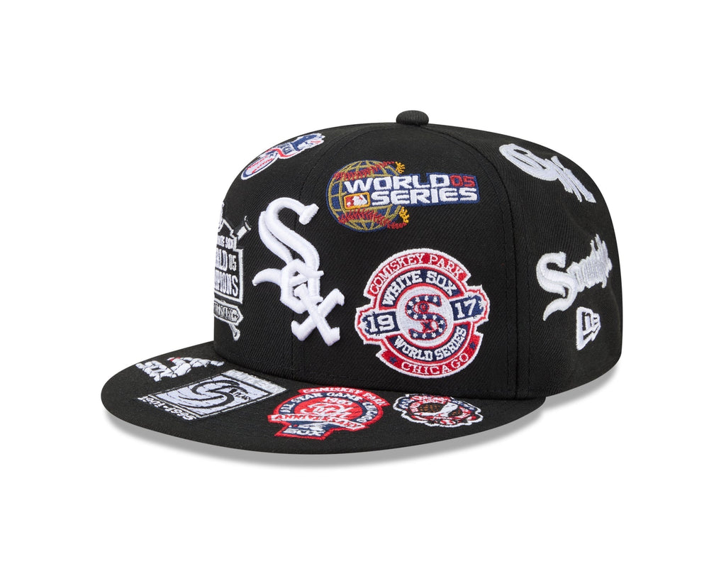 Chicago White Sox All Over Patch 59Fifty MLB Vintage Snapback Baseball Cap Adjustable Streetwear Hat