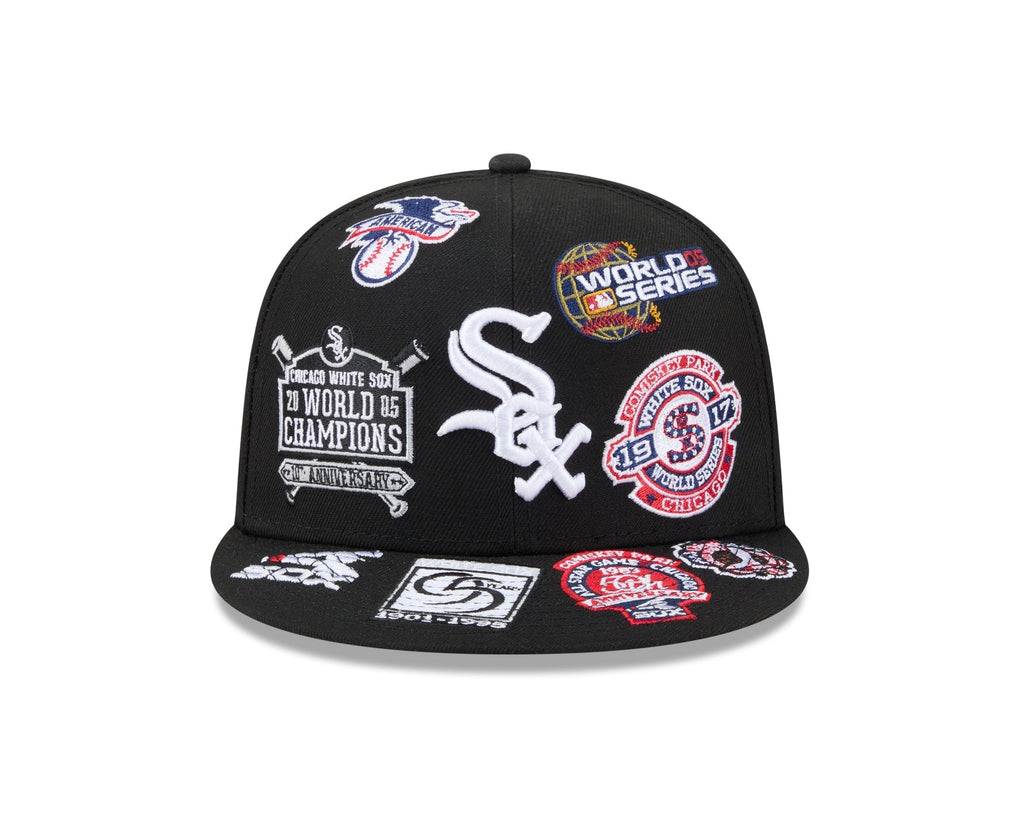 Chicago White Sox All Over Patch 59Fifty MLB Vintage Snapback Baseball Cap Adjustable Streetwear Hat