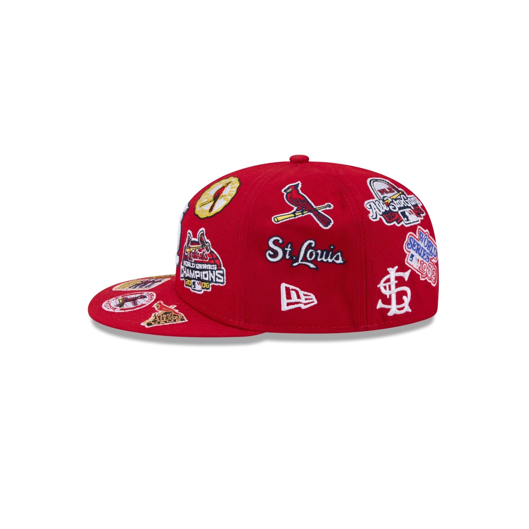 St Louis Cardinals All Over Patch 59Fifty MLB Vintage Snapback Baseball Cap Adjustable Streetwear Hat