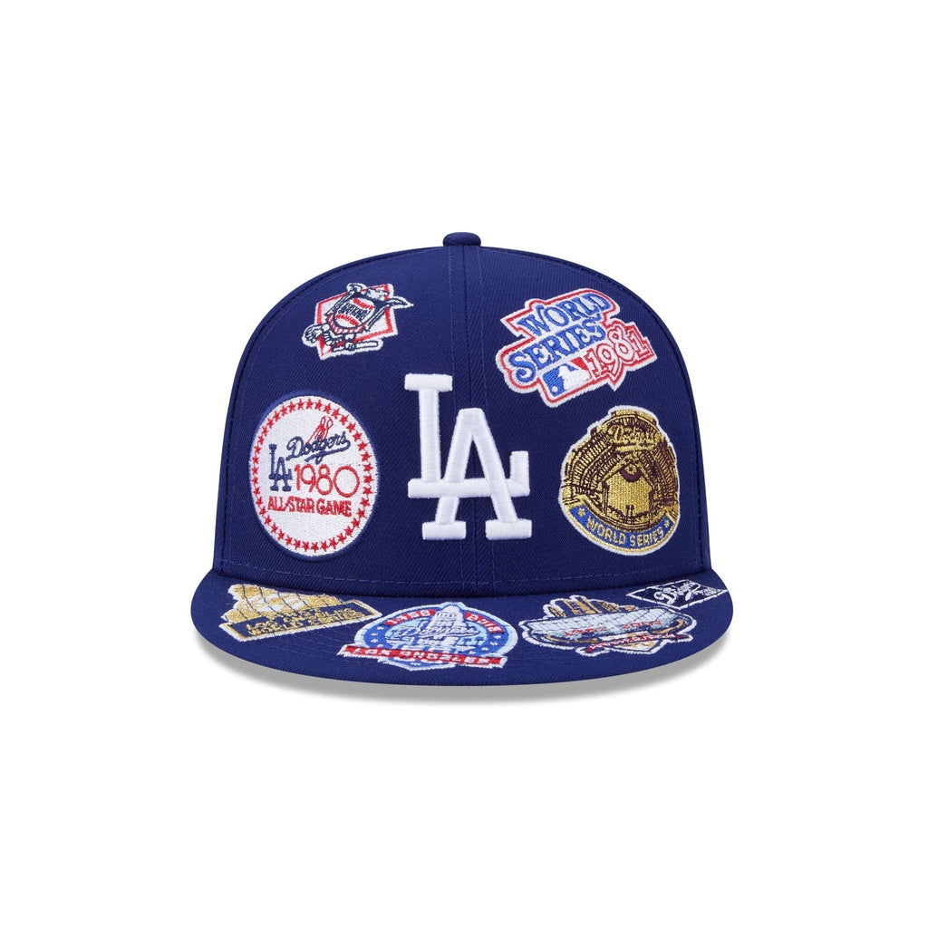 Los Angeles Dodgers All Over Patch 59Fifty MLB Vintage Snapback Baseball Cap Adjustable Streetwear Hat