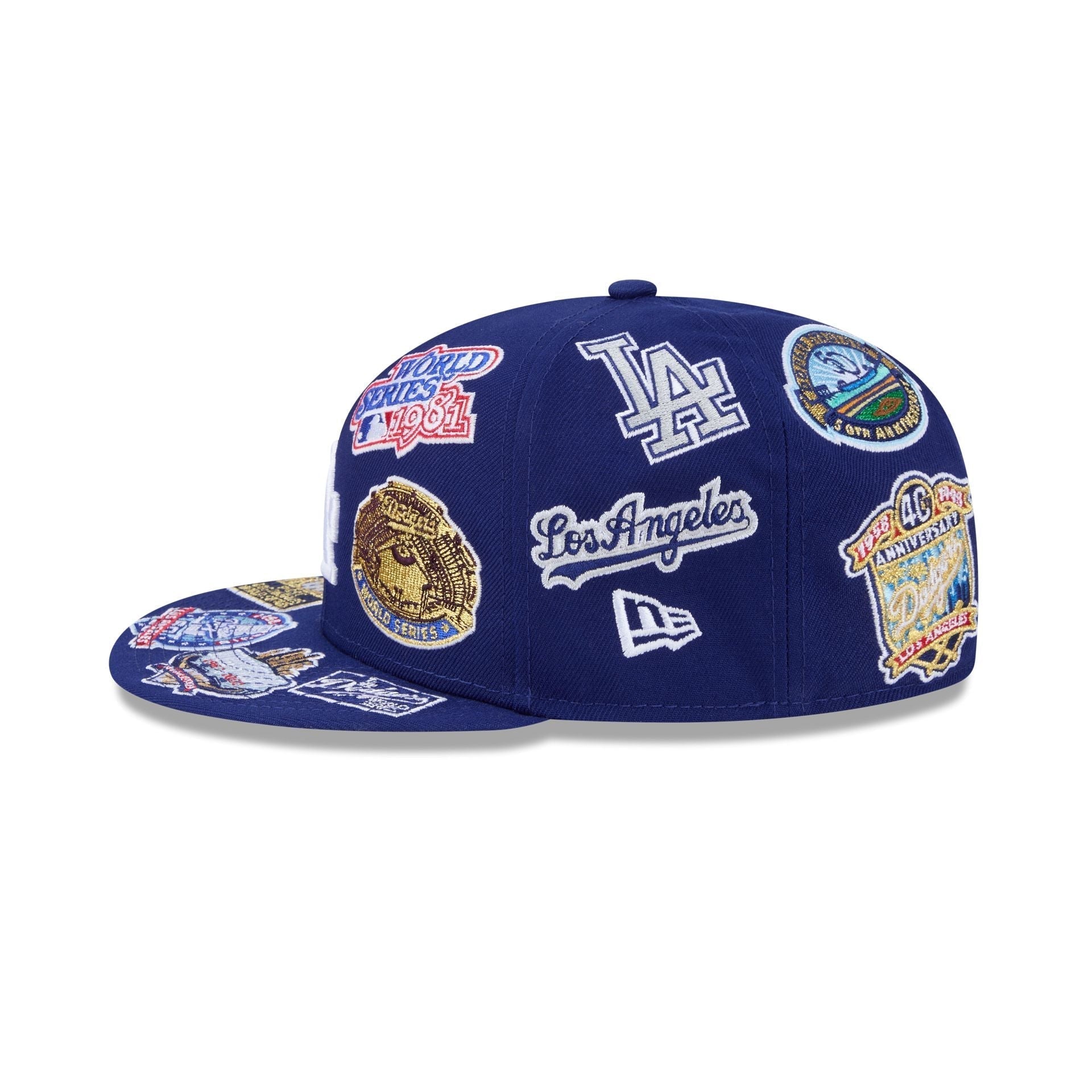 Los Angeles Dodgers All Over Patch 59Fifty MLB Vintage Snapback Baseball Cap Adjustable Streetwear Hat