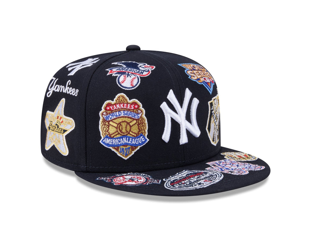 New York Yankees All Over Patch 59Fifty MLB Vintage Snapback Baseball Cap Adjustable Streetwear Hat