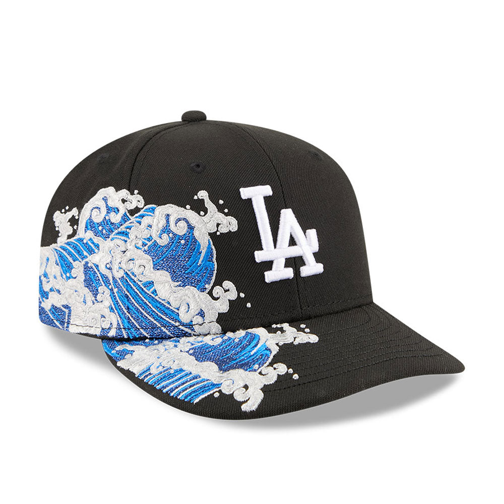 Los Angeles Dodgers Waves 59Fifty Fitted MLB Vintage Snapback Baseball Cap Adjustable Streetwear Hat