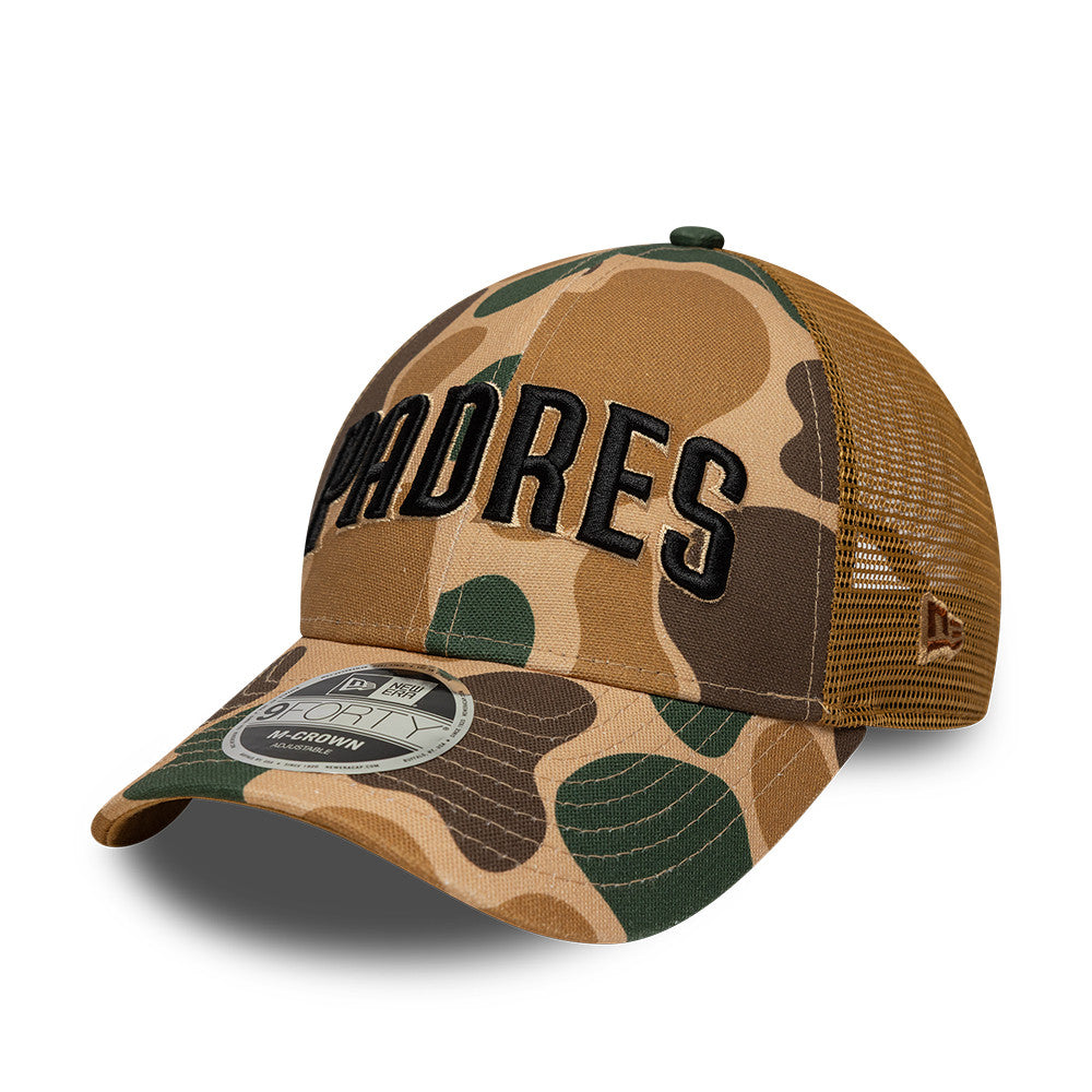 San Diego Padres 9Forty M Crown Trucker Snapback MLB Vintage Snapback Baseball Cap Adjustable Streetwear Hat
