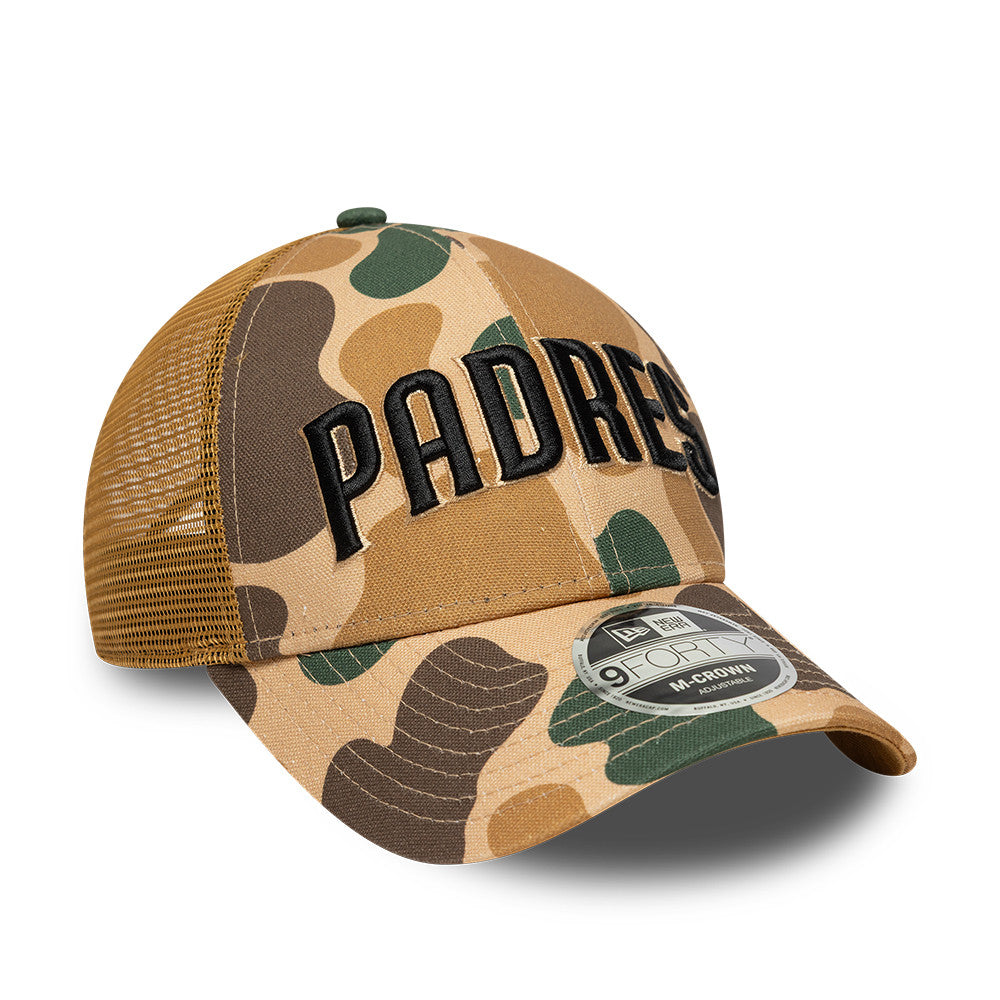 San Diego Padres 9Forty M Crown Trucker Snapback MLB Vintage Snapback Baseball Cap Adjustable Streetwear Hat