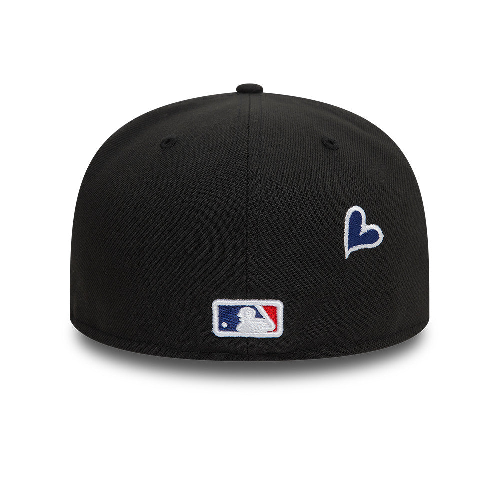 Los Angeles Dodgers Heart Icon 59Fifty Fitted MLB Vintage Snapback Baseball Cap Adjustable Streetwear Hat