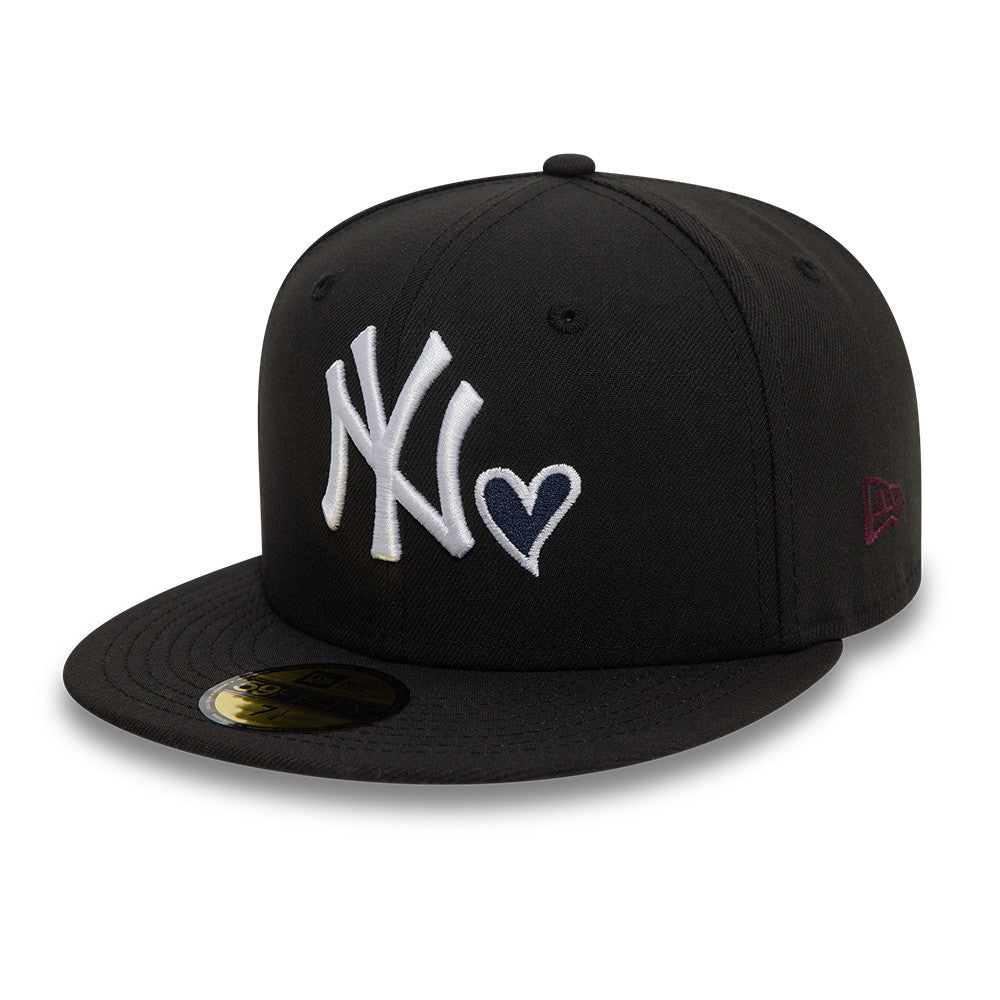 New York Yankees Heart Icon 59Fifty Fitted MLB Vintage Snapback Baseball Cap Adjustable Streetwear Hat
