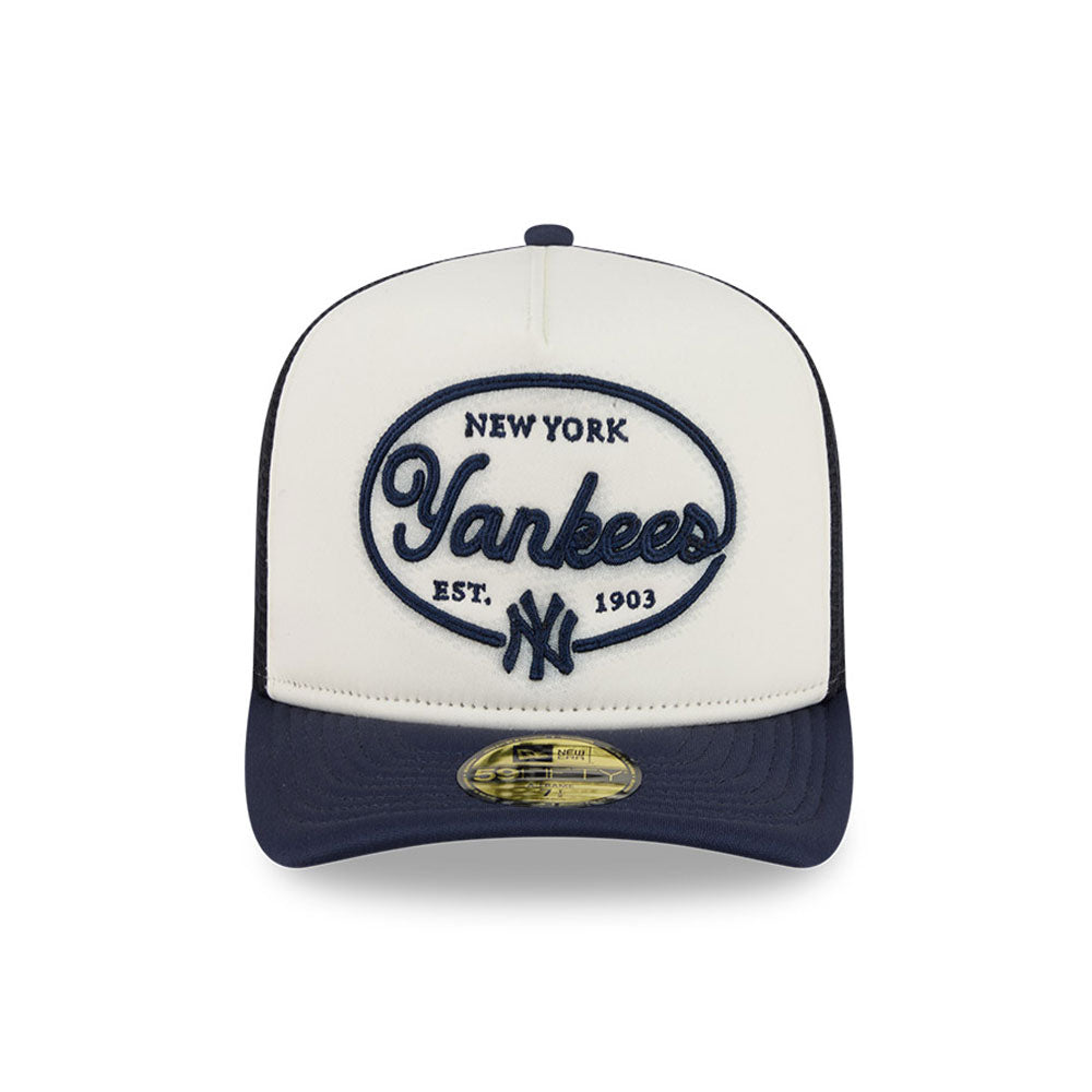New York Yankees 5950 Day Fitted Trucker MLB Vintage Snapback Baseball Cap Adjustable Streetwear Hat