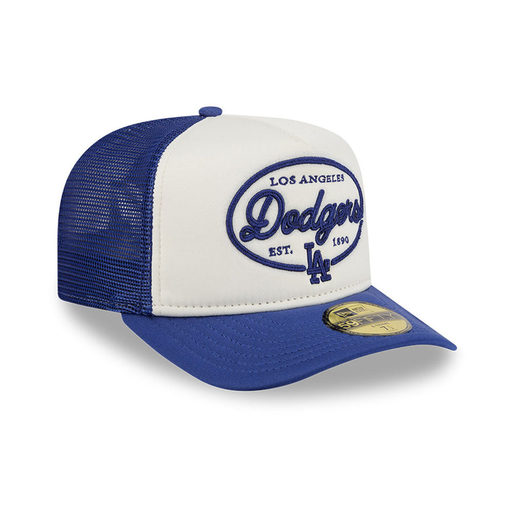 Los Angeles Dodgers 5950 Day Fitted Trucker MLB Vintage Snapback Baseball Cap Adjustable Streetwear Hat
