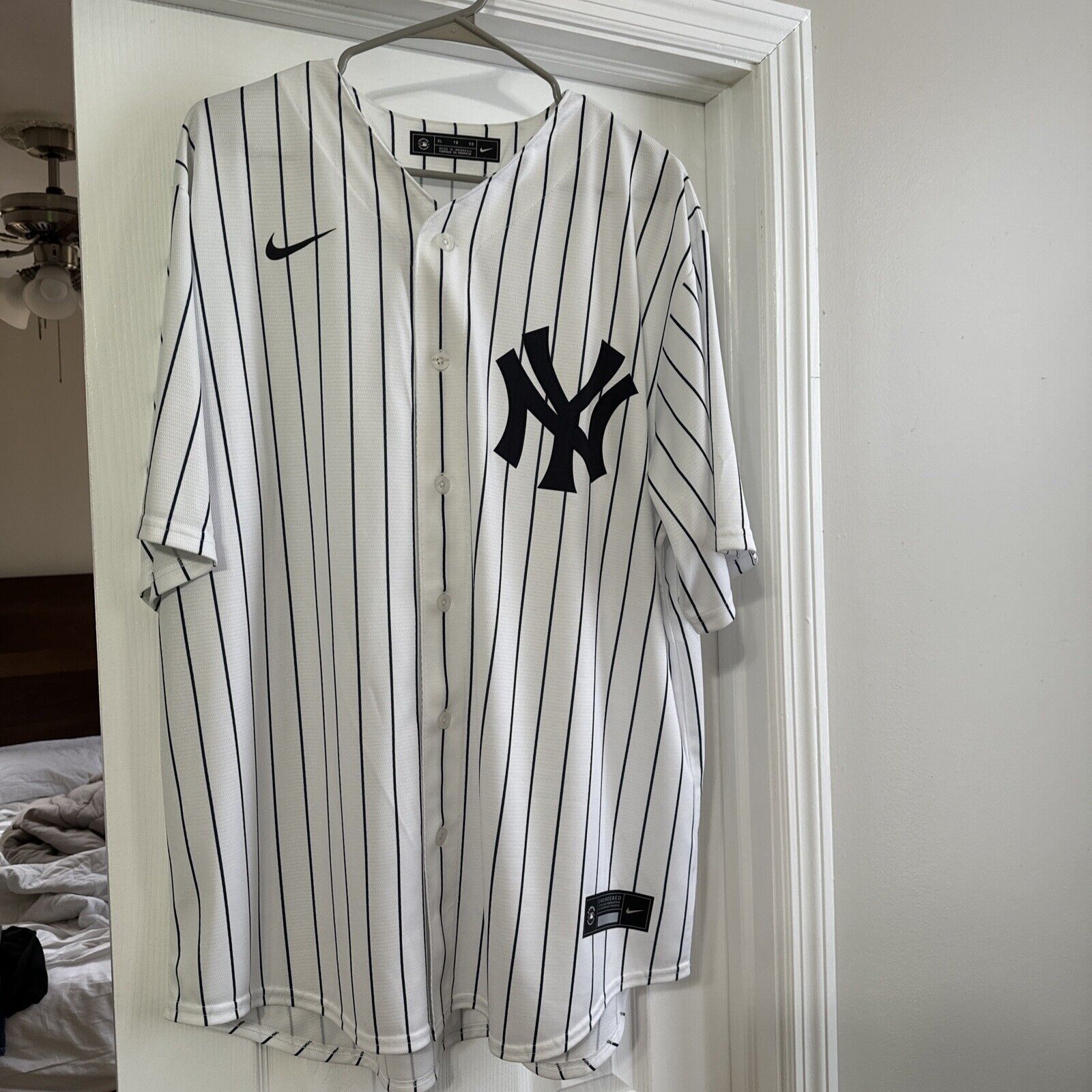 New York Yankees Nike White Jersey MLB Vintage Snapback Baseball Cap Adjustable Streetwear Hat