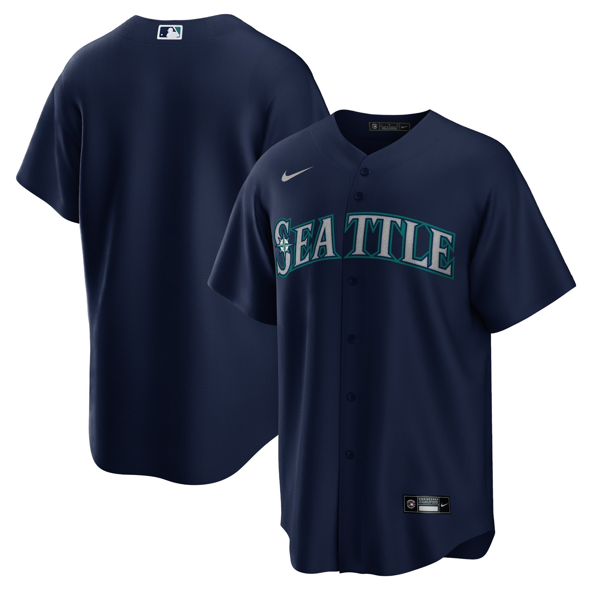 Seattle Mariners Replica Blue Jersey MLB Vintage Snapback Baseball Cap Adjustable Streetwear Hat