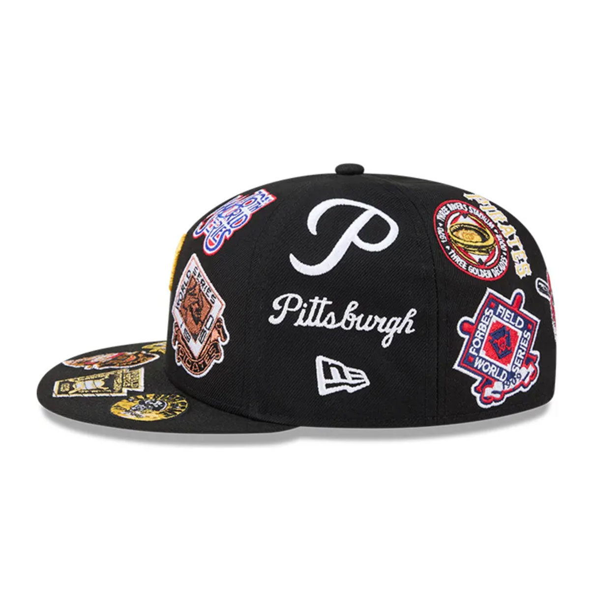 Pittsburgh Pirates All Over Patch 59Fifty MLB Vintage Snapback Baseball Cap Adjustable Streetwear Hat