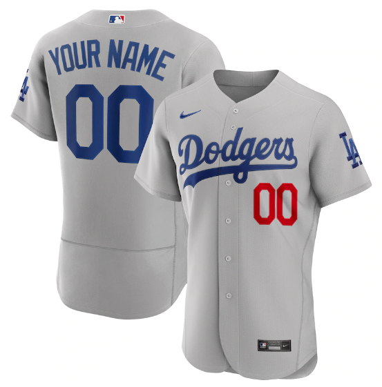 Los Angeles Dodgers Authentic Gray Jersey MLB Vintage Snapback Baseball Cap Adjustable Streetwear Hat