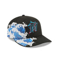 Miami Marlins Waves 59Fifty Fitted MLB Vintage Snapback Baseball Cap Adjustable Streetwear Hat