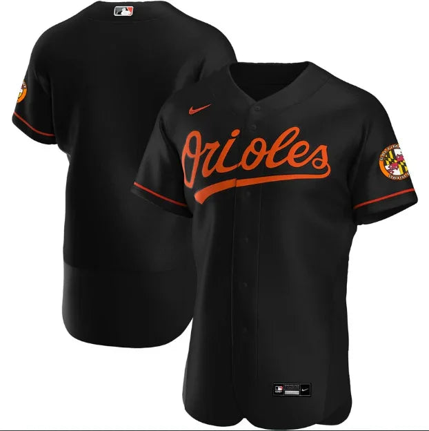 Baltimore Orioles Authentic Black Jersey MLB Vintage Snapback Baseball Cap Adjustable Streetwear Hat