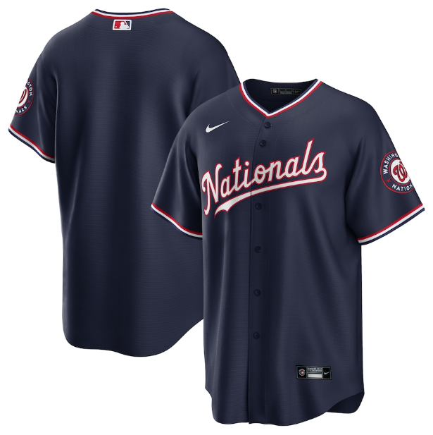 Washington Nationals Replica Blue Jersey MLB Vintage Snapback Baseball Cap Adjustable Streetwear Hat