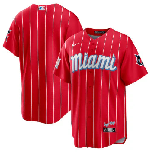 Miami Marlins Nike Red Jersey MLB Vintage Snapback Baseball Cap Adjustable Streetwear Hat